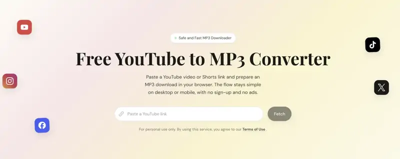 Konverter VideoDownloadTool YouTube MP3 Gratis