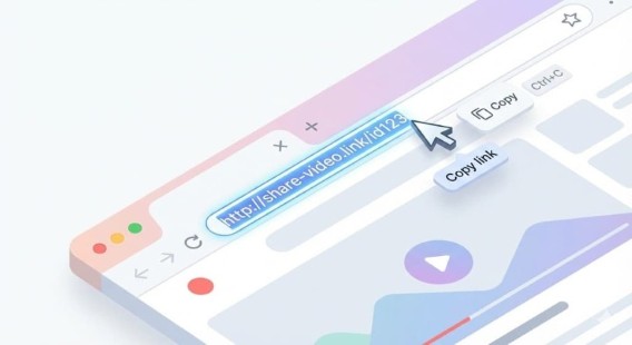 Copier l'URL de la video