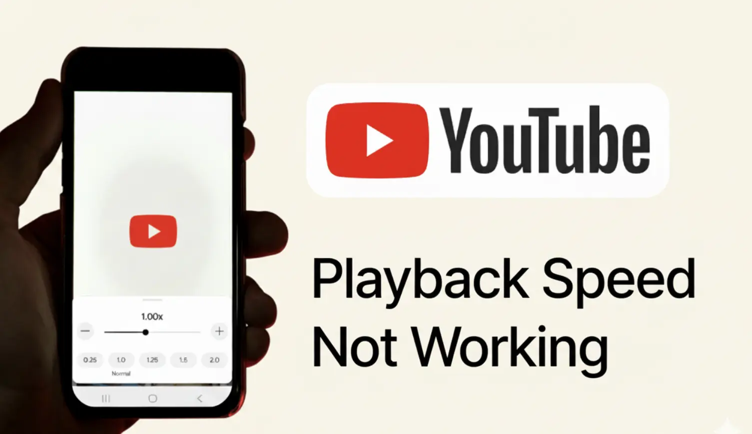 YouTube-Wiedergabegeschwindigkeit reparieren